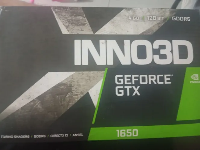 Placa de vídeo INNO3D GeForce GTX 1650 c/ Defeito