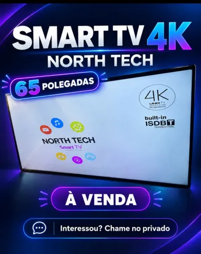Smart TV North Tech 4K de 65 polegadas