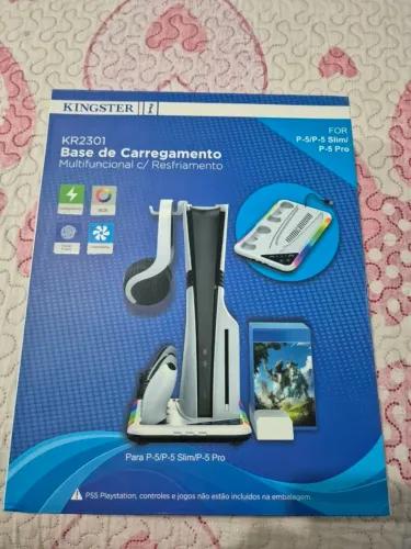 Base de Carregamento e Resfriamento para PS5 Slim/Pro