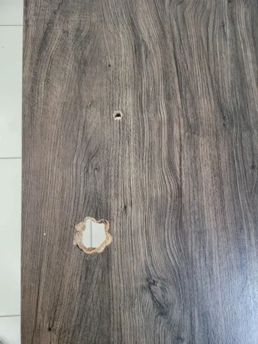 Mesa de Escritório em L Industrial Amadeirada - Pés de Metal