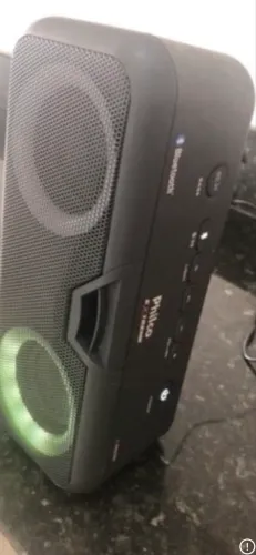 Caixa de som Philco com led Bluetooth média