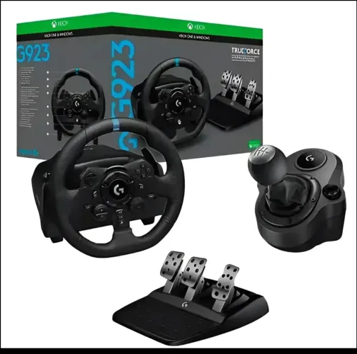 Kit Volante G923 Xbox E Pc Logitech Com Cambio