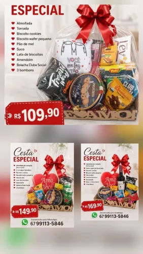 Cestas dia dos namorados