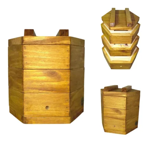Caixa Sextavada para abelhas 12x12
