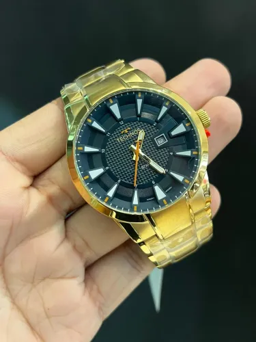 Relógio Masculino Technos Skymaster Dourado 