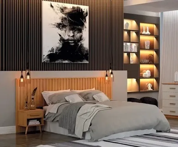 Cabeceira de Cama Box Casal Queen ou Padrão. Produto Novo Direto da Fábrica P/Sua Casa.