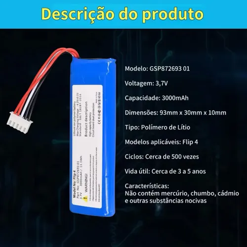 Baterias para caixa de som JBL 