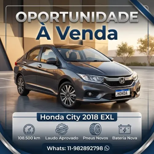Honda City Sedan EXL 1.5 Flex 16V 4P Aut. 2018