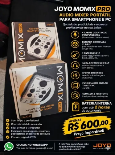 Interface Momix pro Joyo Nova,zerada!