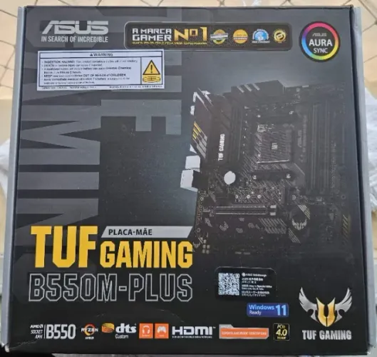 Placa Mãe ASUS TUF Gaming B550M-Plus AM4 NOVA