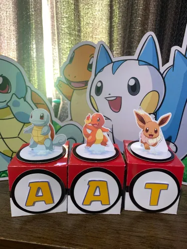 Decoração mdf festa pokemon