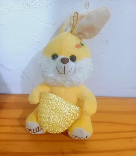 Ursinho de Pelúcia (Pequeno) - Coelho Amarelo