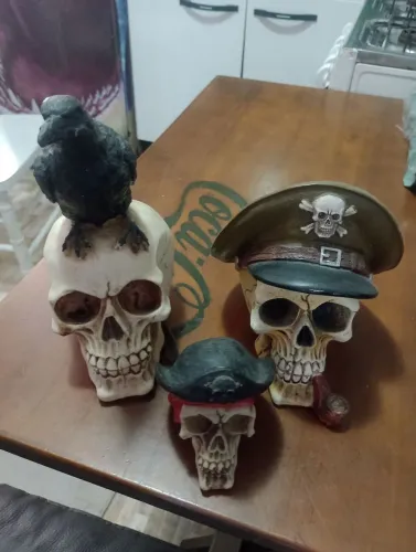 Crânios Decorativos em Resina muito Top 