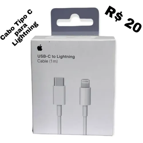 Cabo para iPhone lightning $R$ 20
