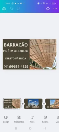BARRACÃO DIRETO FÁBRICA MONTADO SEU TERRENO 