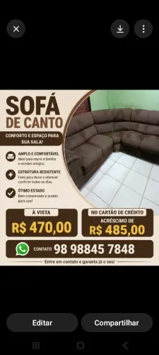 Sofá de 6 lugares