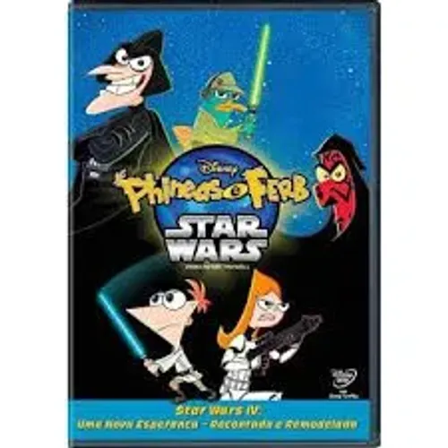 Phineas E Ferb Star Wars DVD Original, Novo e Lacrado de Fábrica DUBLADO e Legendado