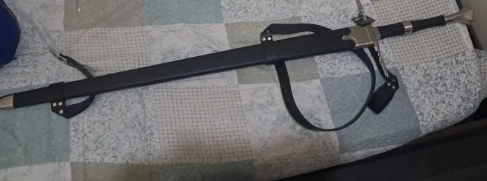 Espada Decorativa Aço The Witcher Geralt Rívia: Steel Sword Em Aço.