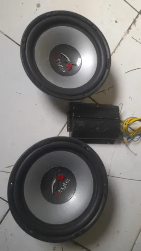 Alto falante de 12 mais um modulo de 500