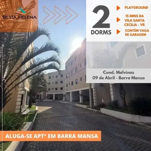 Aluga-se Apartamento Residencial Mavinas Barra Mansa 