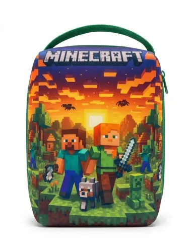 Estojo em neoprene minecraft 23x12x7cm