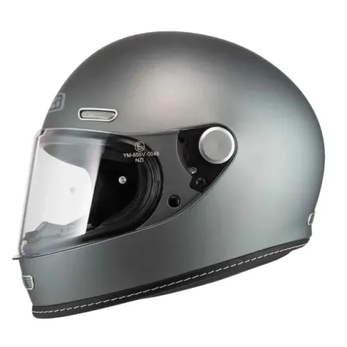Capacete Nzi Revival Old School Antracite Fosco Retro - somos loja, parcelamos 