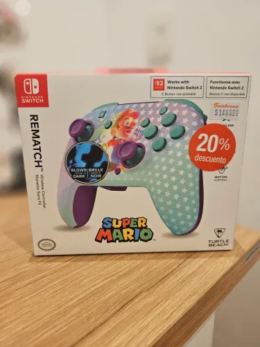 Controle Sem Fio Turtle Beach, Mario (Nintendo Switch e Nintendo Switch 2)
