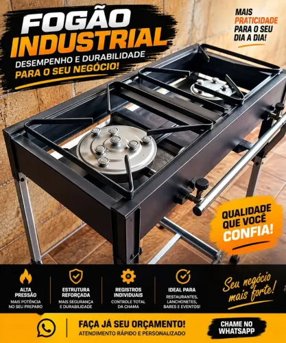 PROMOÇÃO DE FOGÃO INDUSTRIAL DE ALTA PRESSÃO