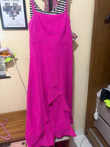 Vestido Rosa Tamanho 46