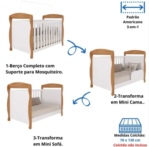 Berço americano 3/1