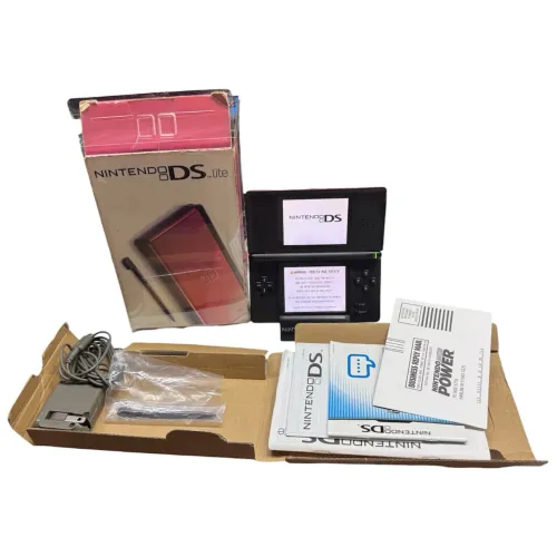 Nintendo DS Lite Crimson Black Completo na Caixa com Nota Fiscal Item de Coleção