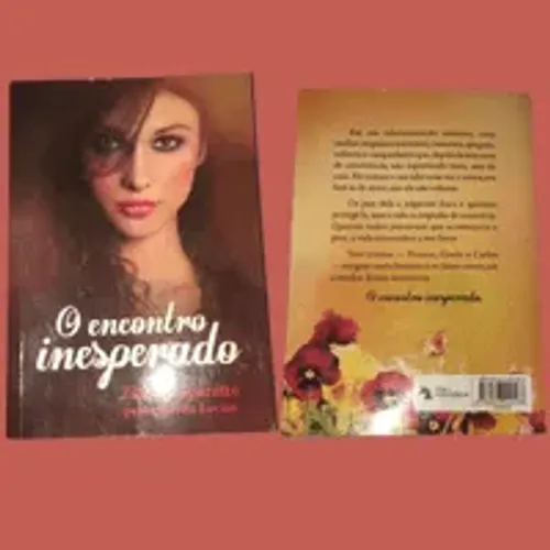 kit com 2 livros de zíbia gasparetto quando a vida escolhe + encontro inesperado