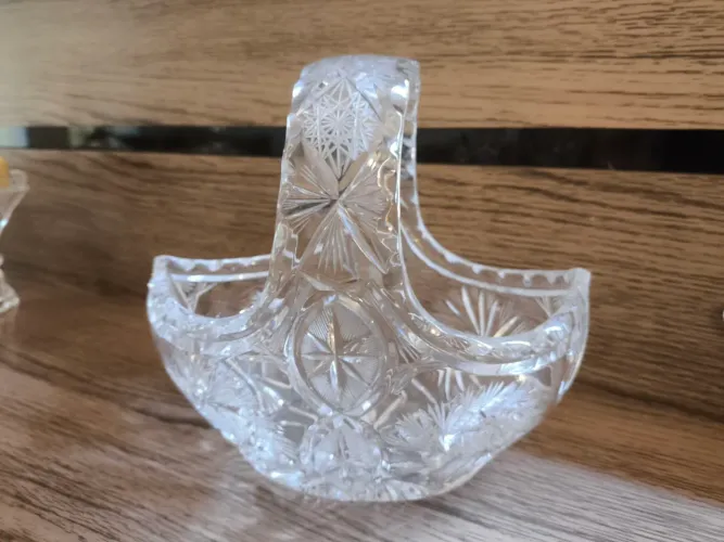  Cesta em Cristal Tcheco 
