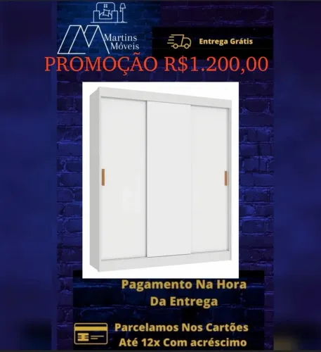 GRANDE PROMOÇÃO* GUARDA ROUPA FELLICCI COM ENTREGA GRÁTIS ACEITA CARTÃO