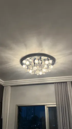 Plafon Redondo Cristal 82029 com Led Integrado 200w 127v