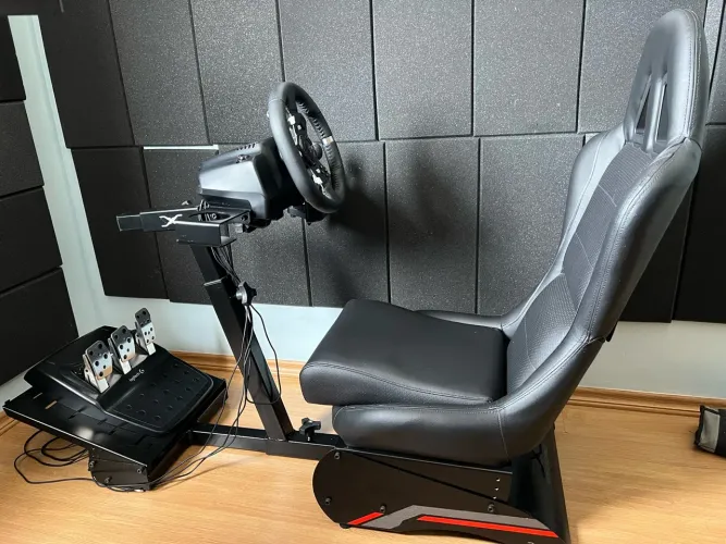 Volante Logitech G920 + Cambio Manual Logitech + Cockpit extreme simracing retratil v3