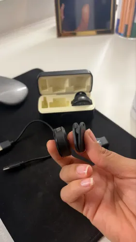 Microfone de Lapela Sem Fio Duplo - Compatível com iPhone e Android - Eletro EL-1847