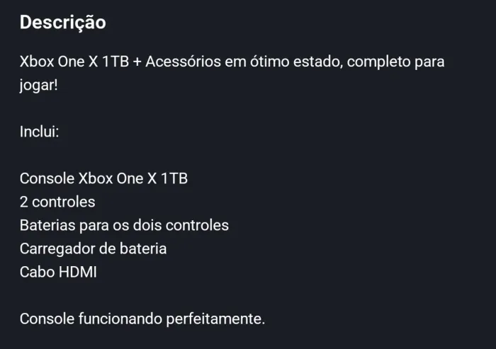 Xbox one x 1TB