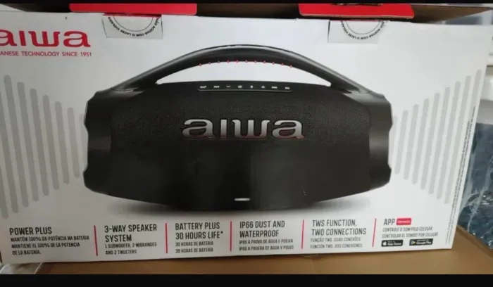 Caixa bombox aiwa
