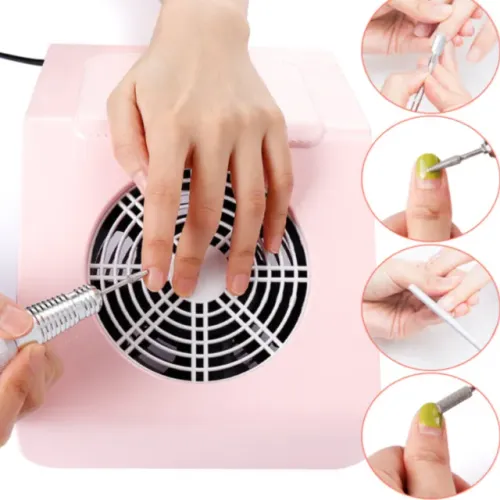 Coletor Aspirador Sugador de Pó Unhas 1 Cooler Acrigel Fibra _ BE21