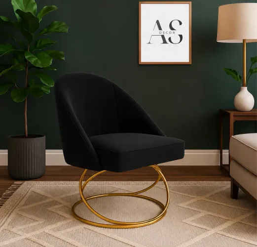 Cadeira Atena com Base Gold Destaque