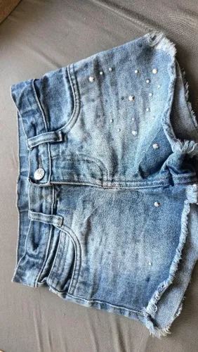 Bermudinha jeans veste 6 aninhos Marisa
