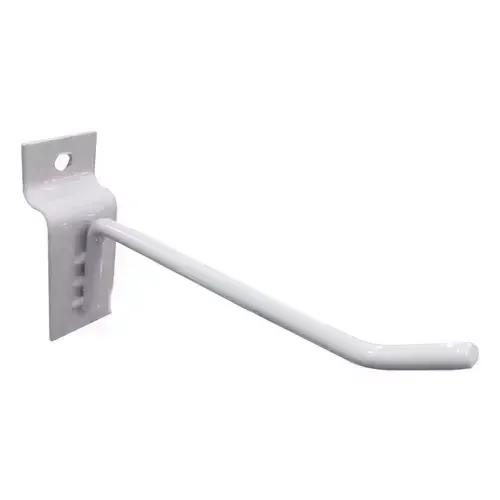 100 Ganchos P/ Painel Canaletado De 20cm Branco