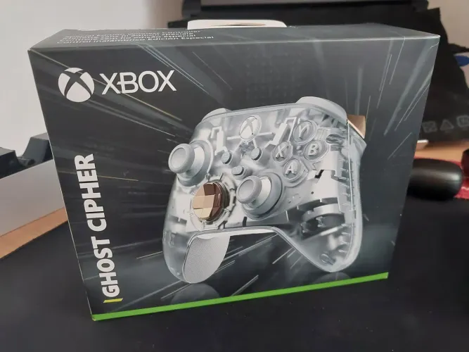 Controle Edição Especial Xbox Ghost Cipher - novo e lacrado na caixa
