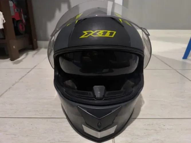 Capacete X11 Revo Vision Sv Tech Fosco Cinzaneon 60 USADO