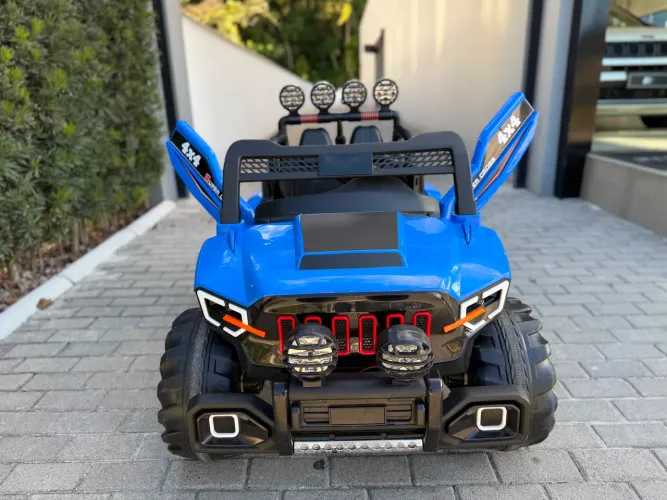 Carro Elétrico Infantil Super Cross 4x4 12V - 2 Lugares com Controle Remoto
