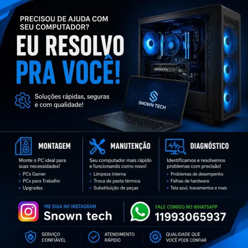  Montagem, manutenção e diagnóstico de computadores!
