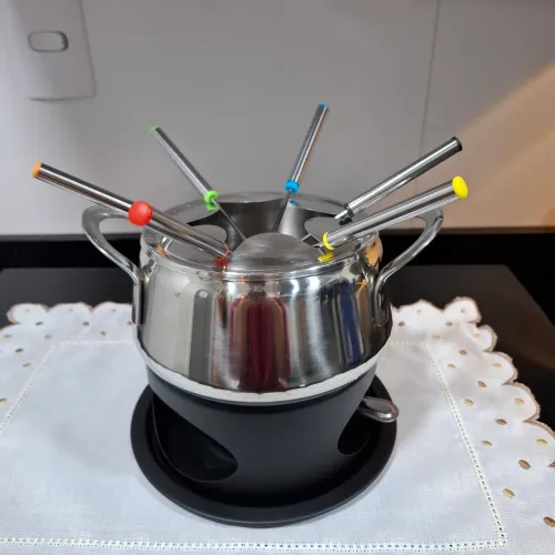 Panela de Foundue Inox