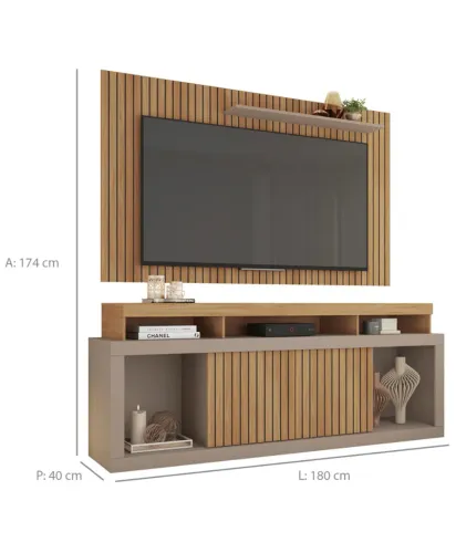 Rack com Painel novo na caixa dar pra tv até 75 faz entrega hoje 