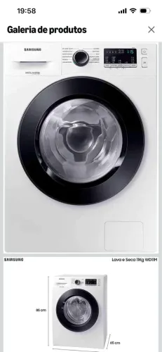 Máquina lava e seca Samsung